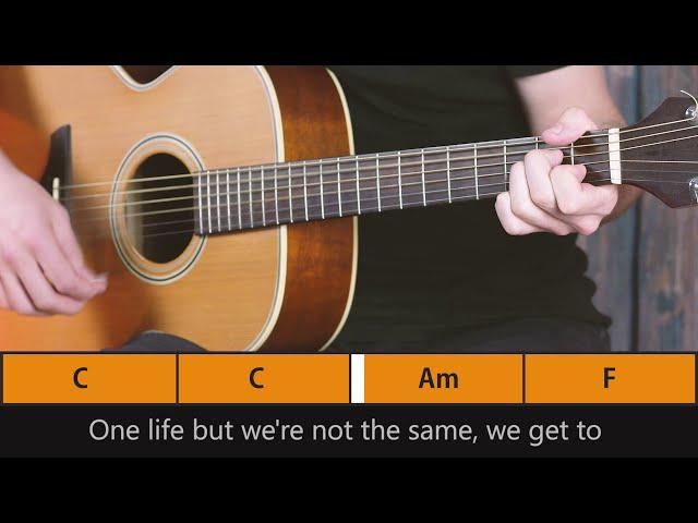 ONE - U2 - GUITAR PLAY ALONG