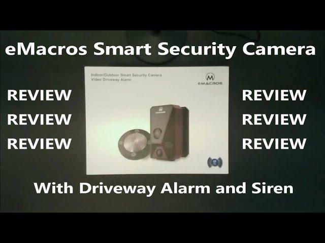 eMACROS Wireless Home Security Camera System Outdoor, Driveway Alarm with Camera, HD Nearly 2K