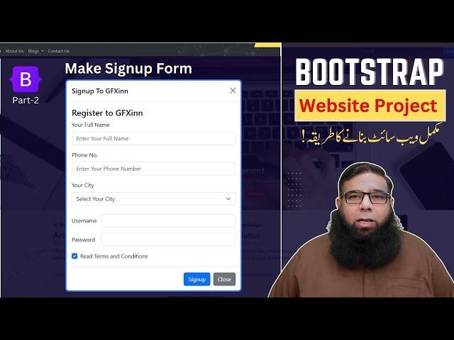 Bootstrap Website Project: Complete Bootstrap Tutorial for Beginners | Part 2.