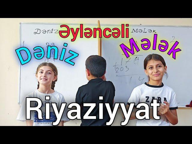  2024-ün ilk riyaziyyat üzrə əyləncəli yarışması . Dəniz və Mələk arasında qarşıdurma #riyaziyyat