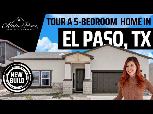 Tour a 5 Bedroom House | New Build Homes for Living in El Paso Texas | Alexa Pena Realtor