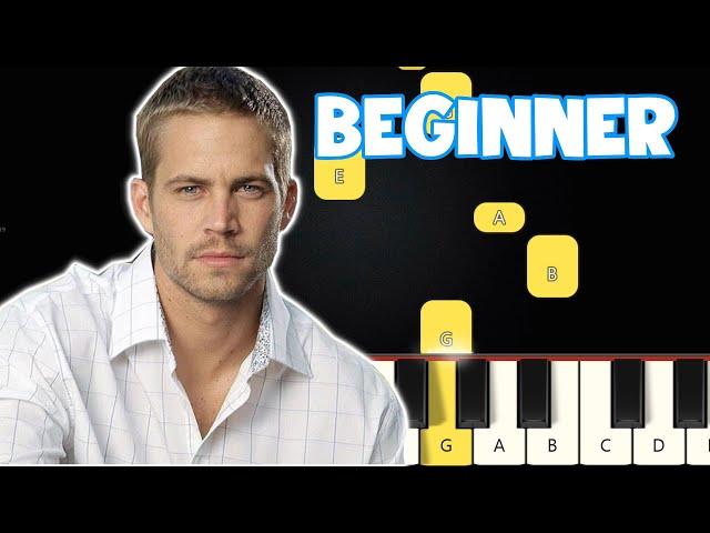 See You Again - Wiz Khalifa ft Charlie Puth | Beginner Piano Tutorial | Easy Piano