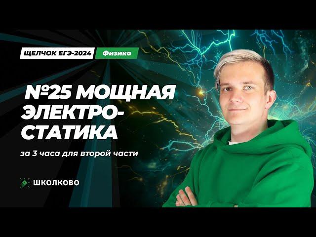 Вся электростатика для второй части ЕГЭ 2024 по физике | Мощная ботва №25