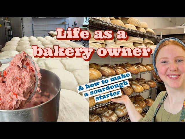 Life as a 19yr old bakery owner who works solo! & a sourdough starter tutorial