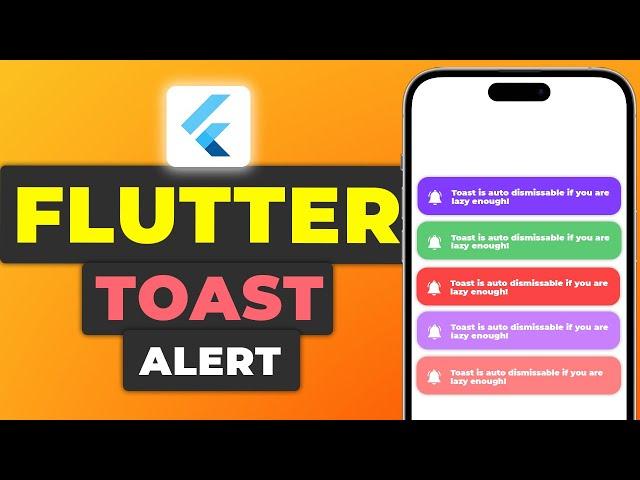 Flutter Toast Message Tutorial | Popup Messages Flutter Guide