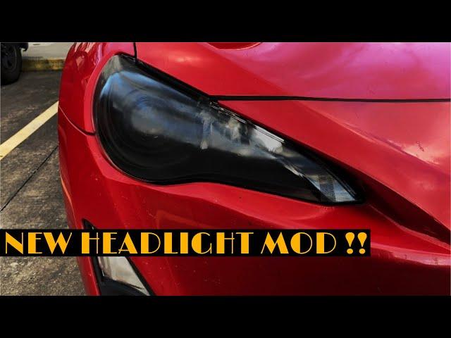 How to black out/paint Stock Scion FRS/BRZ/86 Headlights