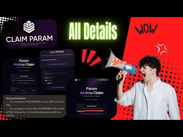 Param Airdrop Claim Live  Check Your Allocation  Not Eligible | param airdrop update