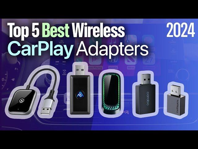 TOP 5 BEST Wireless Apple CarPlay ADAPTERS 2024