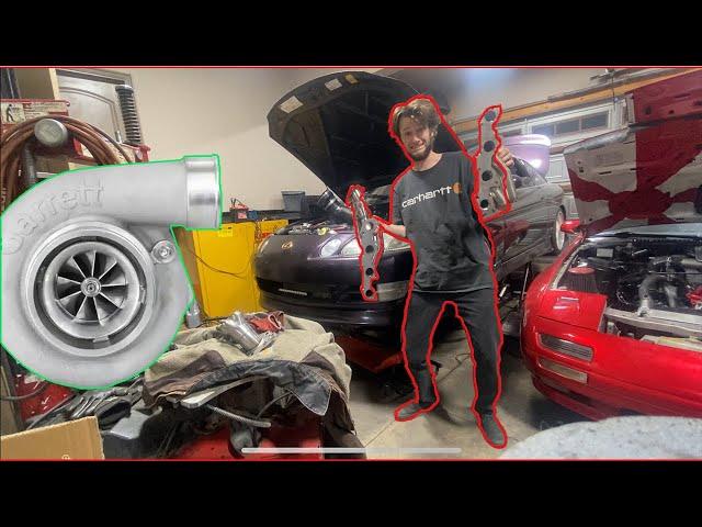 sc400 turbo part 2 - building headers + alternator relocation!!!