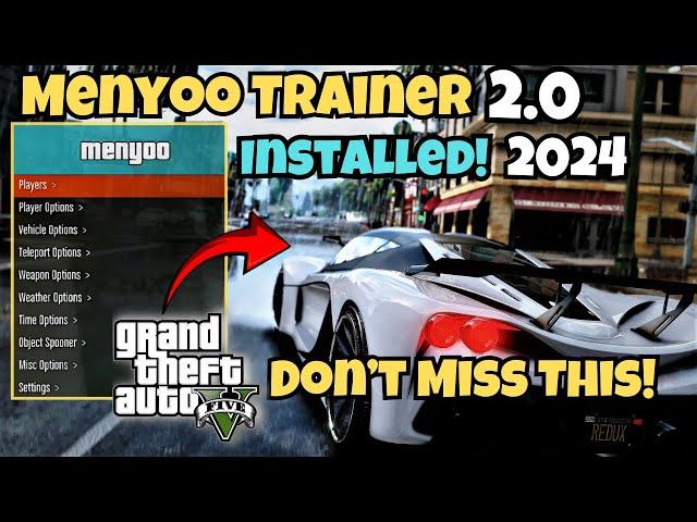 Install Menyoo Trainer in GTA 5 (Latest 2024) | Unlock Secret Mods & Hidden Features! GTA 5 MODS