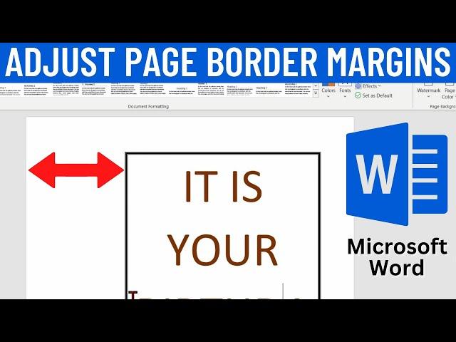 How to Adjust Page Border Margins in Microsoft Word