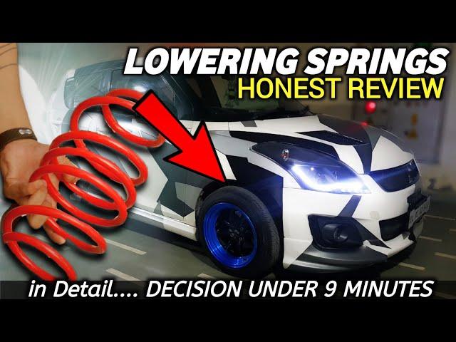 Lowering Springs On Maruti Swift Modified :Should You Install? "Honest Long Term Review and Opinion"