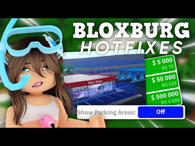 BLOXBURG 12.8 HOTFIXES!