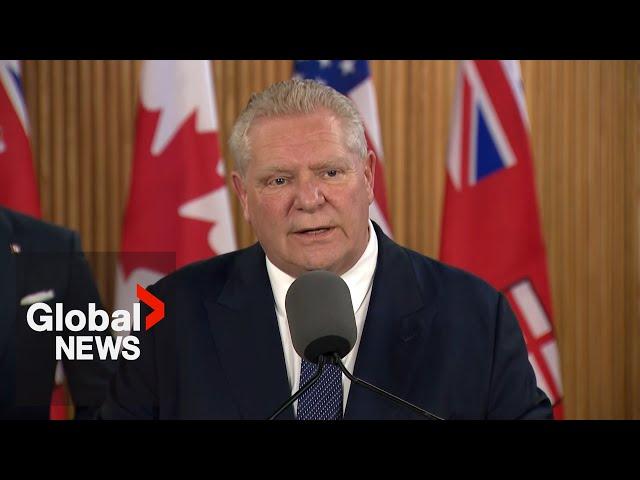 Doug Ford hits US with 25% electricity tax, threatens complete "shut off" if trade war escalates