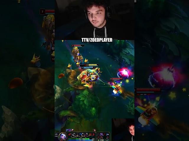 CHALLENGER Zoe player VS PRO ADC player on Corki! #shorts
