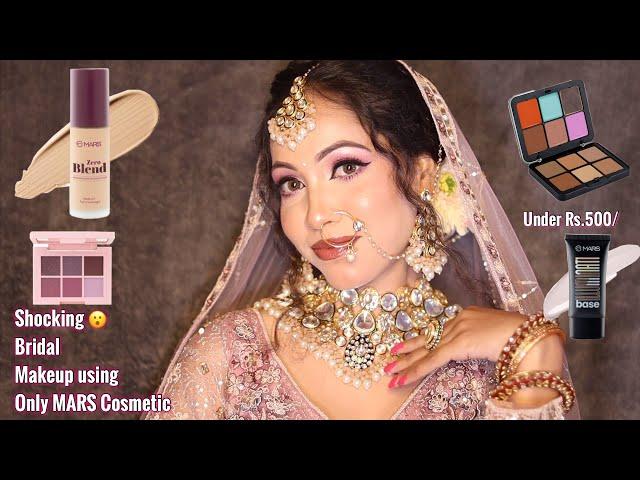 Mars One Brand  Makeup Tutorial | Under Rs.500/ Bridal Makeup | Makeup Tutorial For Beginners