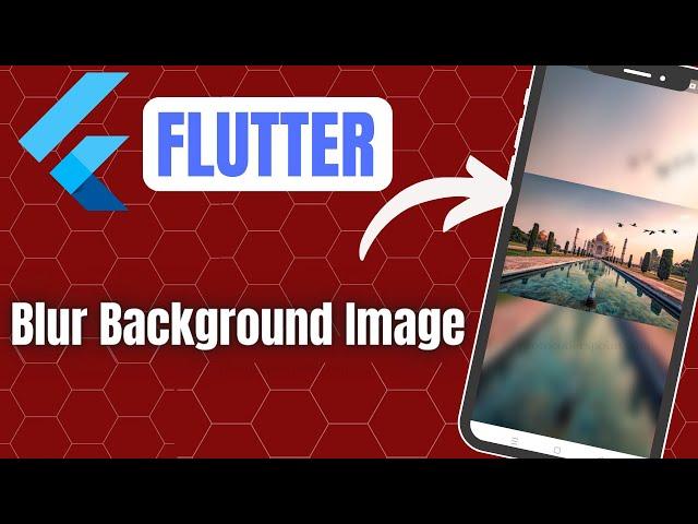 Flutter Image background blur filter effect