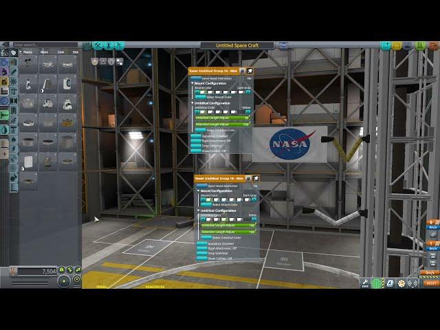 Modular Launch Pads v2.6 Dev Demo: Revised Droop Umbilicals