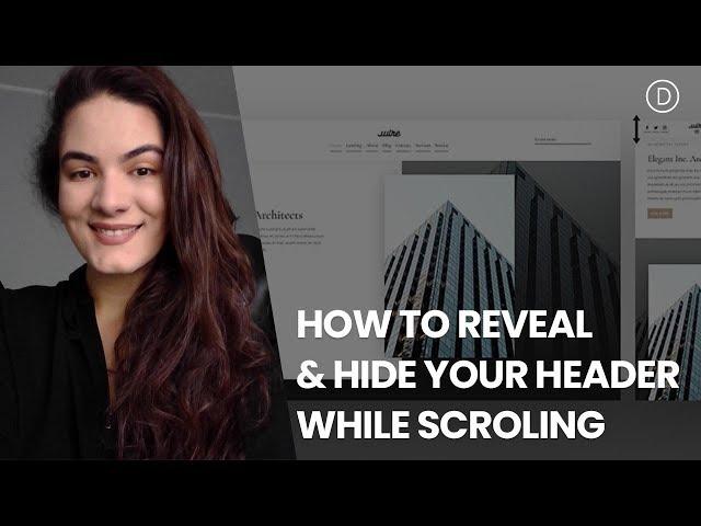 How to Reveal Your Global Header While Scrolling Up & Hide While Scrolling Down with Divi