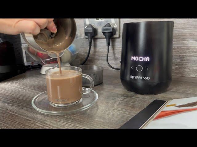 How to Use a Nespresso Barista Recipe Maker | Nespresso Milk Frother | First Use | A2B Productions