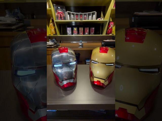 HEY! #JARVIS Voice Command Iron Man Helmet MK5 VS. MK7 #shorts