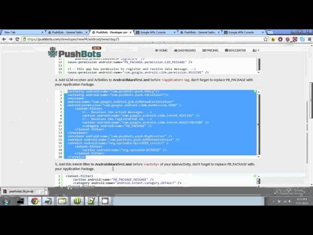 Send GCM Android Push Notifications in less than 7 mins with PushBots [Tutorial]