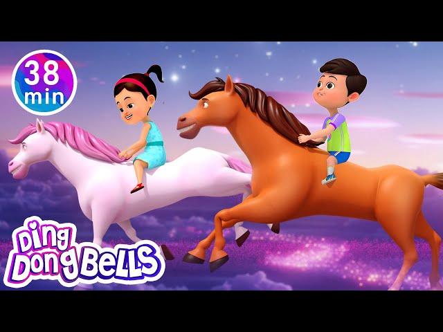 Ek Chhabila Ghoda tha  + 15 more Rhymes in Hindi | Nursery Rhymes | Ding Dong Bells