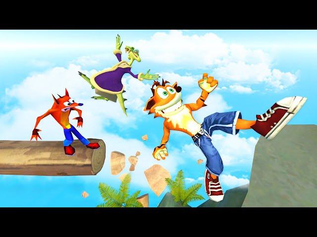 Crash Bandicoot: Ragdolls Jumps & Falls [GMOD] - Episode 65