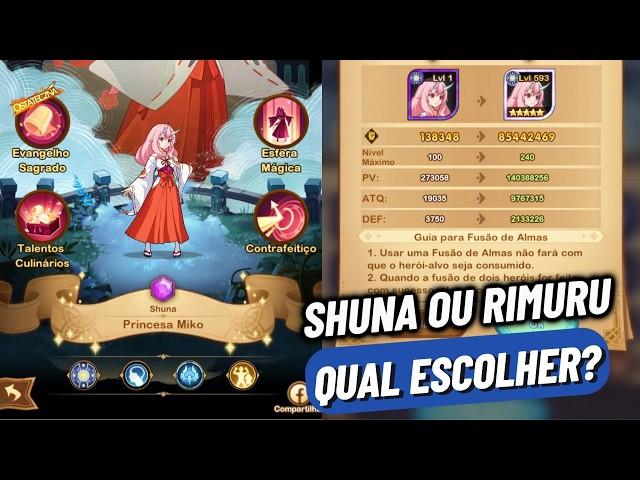 RIMURU OU SHUNA, QUAL ESCOLHER? - AFK ARENA