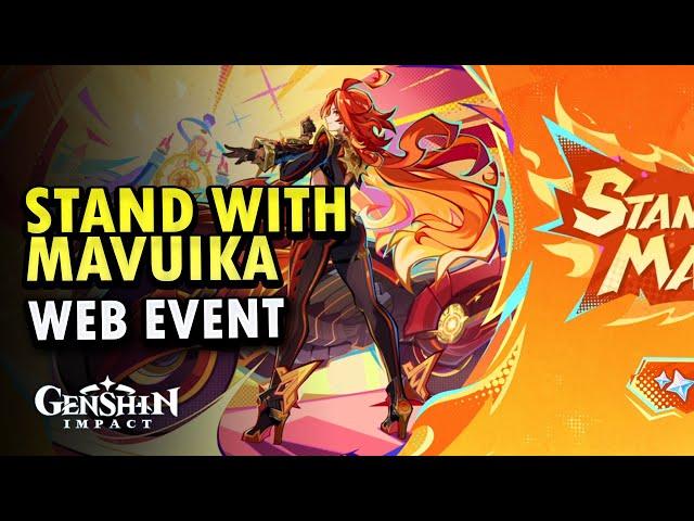 Stand With Mavuika Web Event | Genshin Impact