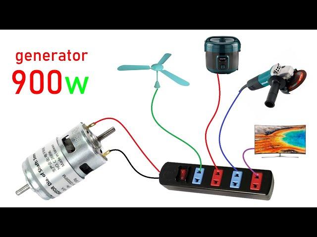 How to turn 775 DC motor into a 220v electric Generator