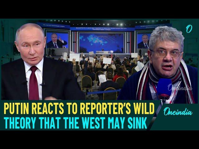 Putin-Reporter War of Words: Tensions Erupt Over Wild Claim That West Could Sink Underwater | Watch