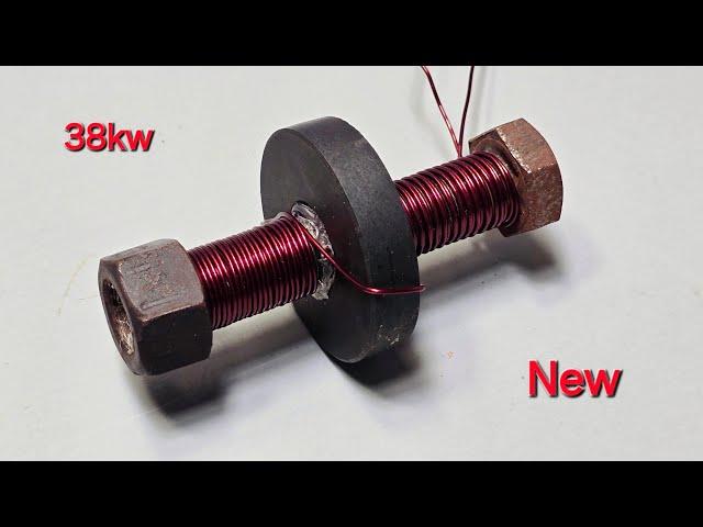 I turn big bolt  into 240v self Running Machine at home