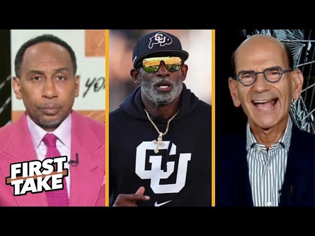 FIRST TAKE | "Deion Sanders will make Playoff" - Paul on Colorado is ranked 20 in First CFP Rankings