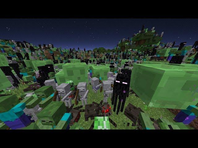 Minecraft, But Mobs Double Every Minute...