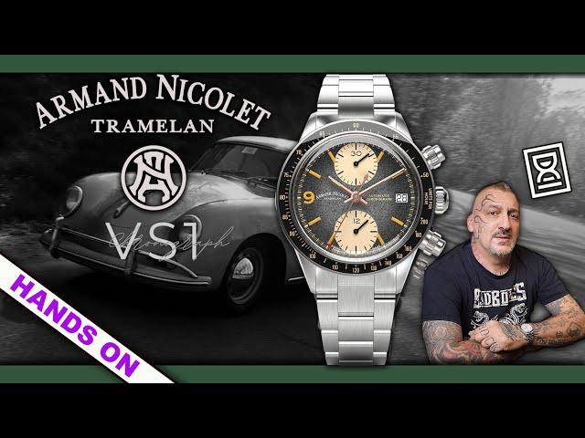 38 mm di cronografo: Armand Nicolet VS1