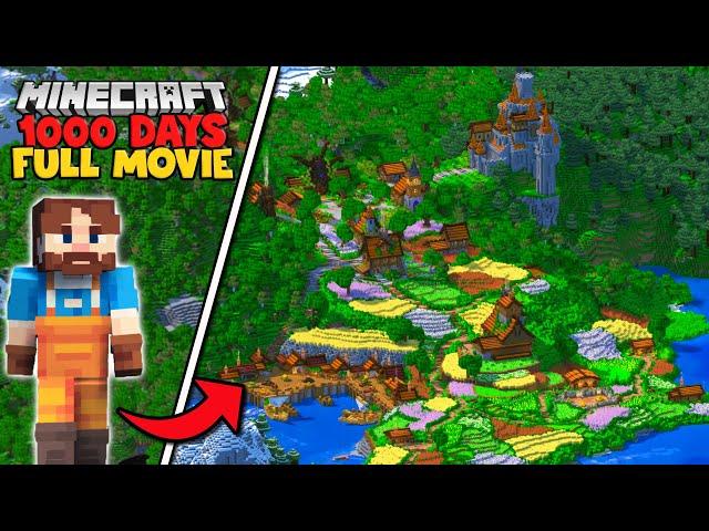 I Survived 1000 Days In Minecraft Survival [FULL MOVIE]