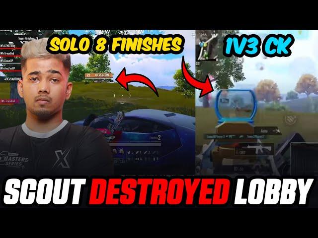 Scout Destroyed Lobby 8 Finishes | 1v3 CK Clutch