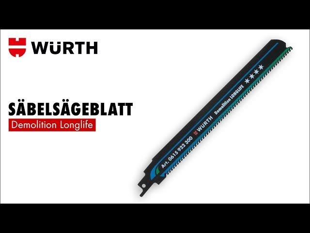 Säbelsägeblatt Demolition Longlife | Würth AG