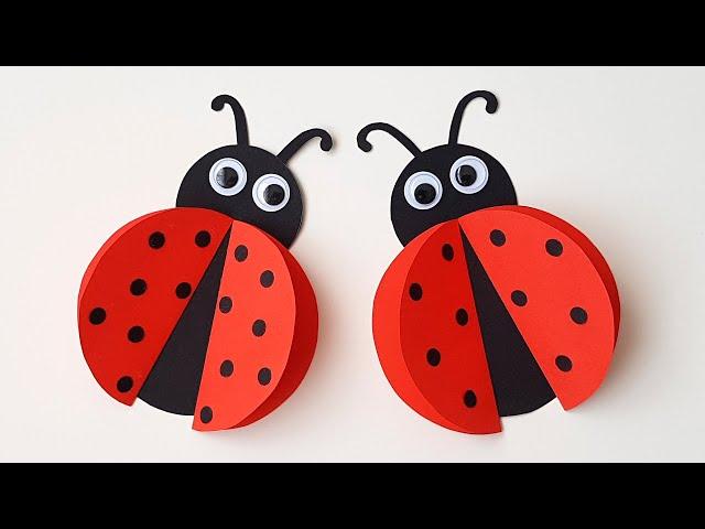  Ladybug Simple paper crafts for kids Summer paper crafts for kids Paper Ladybug