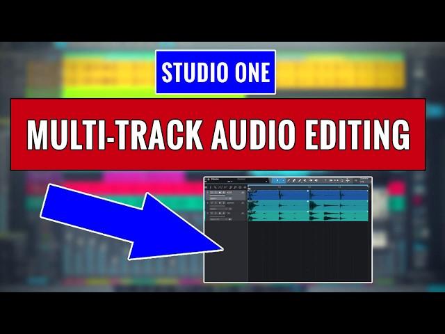 Multi-Track Manual Audio Editing in Studio One - OBEDIA.com