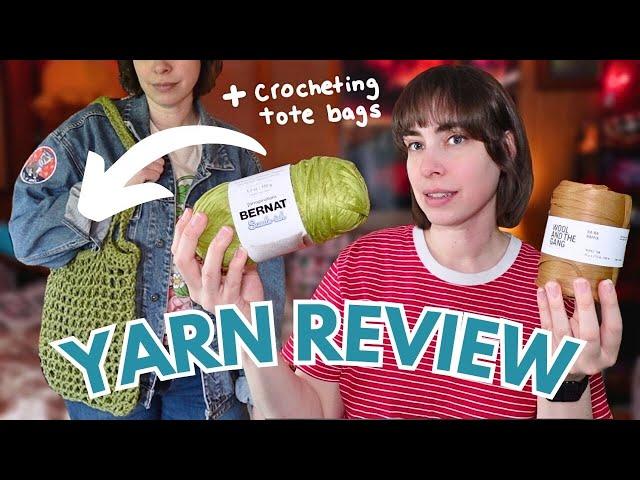 YARN REVIEW which one will CROCHET a better TOTE BAG?
