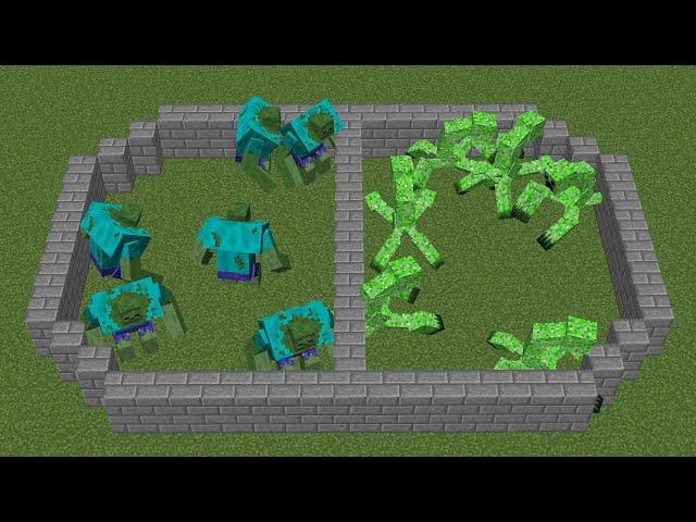mutant zombie vs mutant creeper