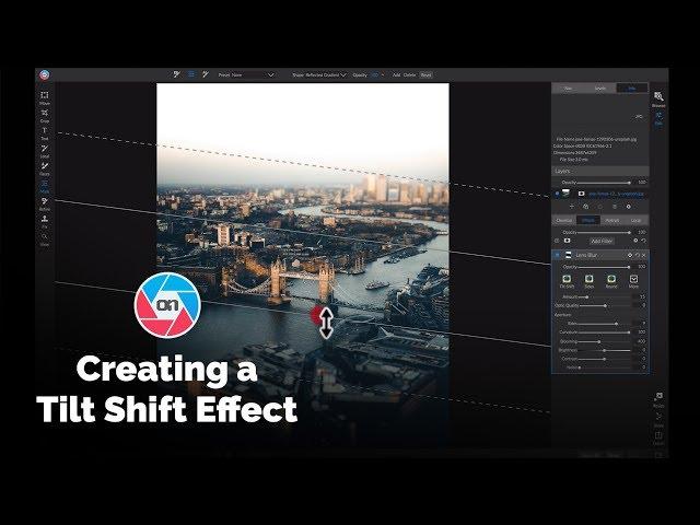 Creating a Tilt-Shift Lens Effect