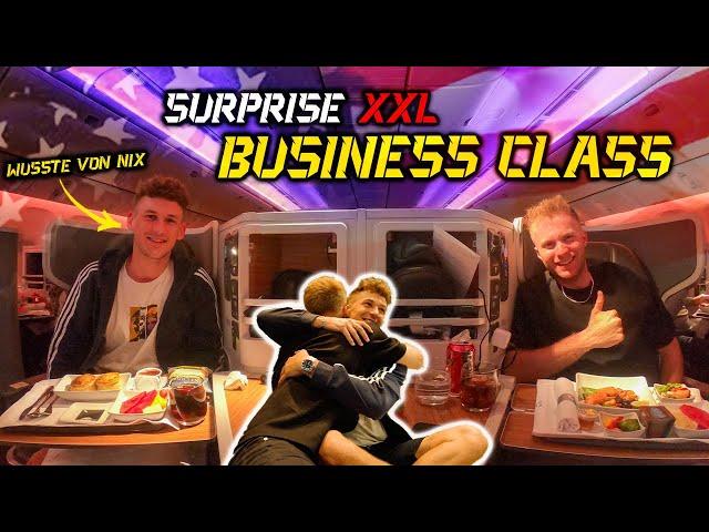 WIE ist es BUSINESS CLASS zu FLIEGEN? | USA Trip | Folge 1