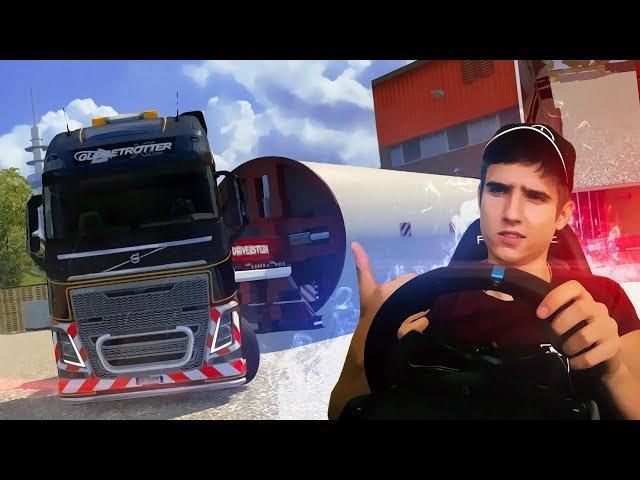 НАЧАЛО И УЖЕ ТАКОЕ СЛОЖНОЕ!  ! РУЛЬ + EURO TRUCK SIMULATOR 2