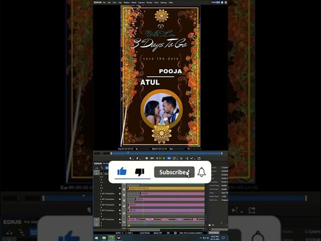 EDIUS PRE WEDDING PROJECT DOWNLOAD 2023 DAY 03| edius project 2022 | edius hub | edius hub pro