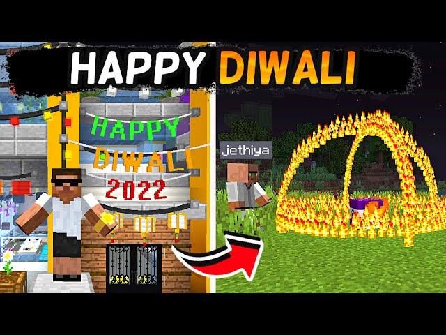 My First DIWALI with NOOB JETHIYA in Minecraft ..