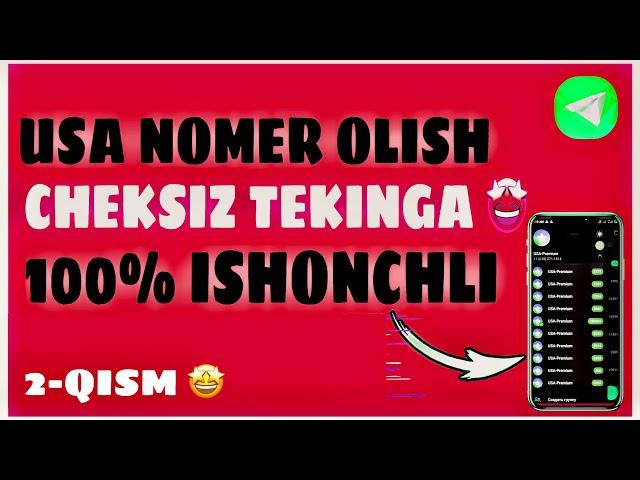 USA NOMER OLISH TEKINGA 2-QISM  // CHEKSIZ  NOMER OLISH // JUDA OSON USULDA YANGICHA