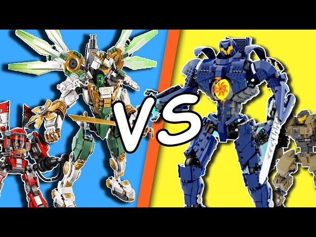 LEGO NINJAGO vs LEGO PACIFIC RIM - 8 Epic Mechs Building Compilation!